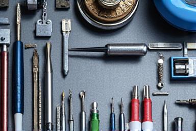 Technician's toolkit for printer repair.